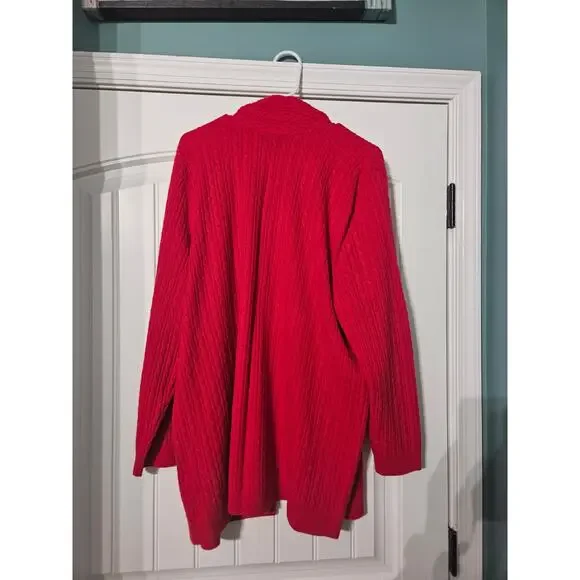 Lands End Cashmere Cable Cardigan Sweater Size 2XL - Picture 5 of 5